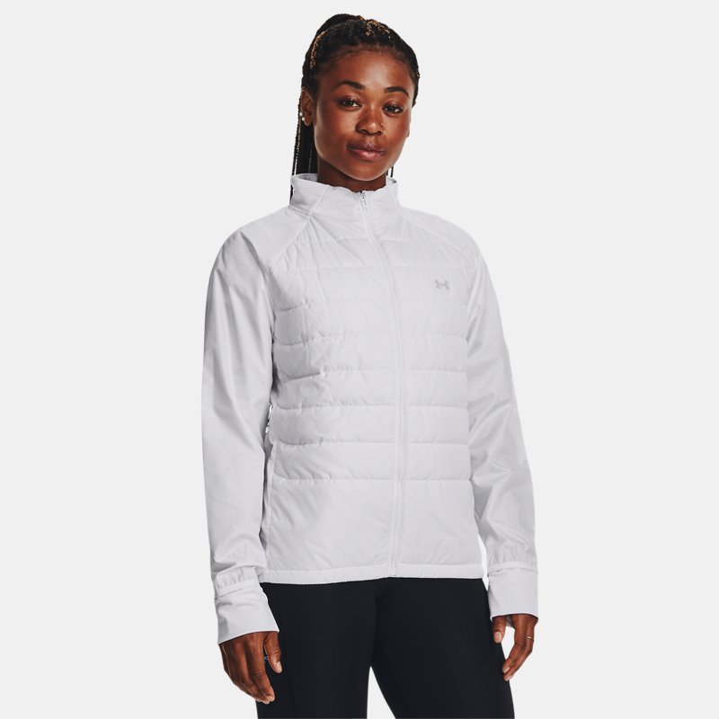 Women's  Under Armour  Storm Insulated Run Hybrid Jacket White / Reflective L